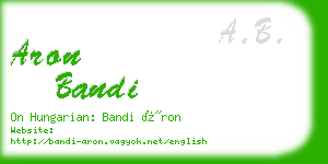 aron bandi business card